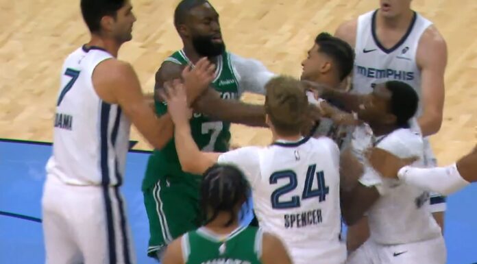 NBA: Brown nie wytrzymał. Przepychanka w meczu Celtics z Grizzlies