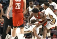 NBA: To tylko preseason, a już taka bójka! Posypały się ciosy