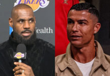 NBA: Cristiano Ronaldo jednocześnie podziwia i naśmiewa się z LeBrona
