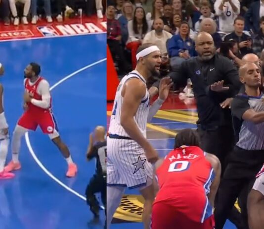 NBA: Co tam się działo?! Nagle ruszył na gracza Sixers. Na faulach technicznych się nie skończyło!