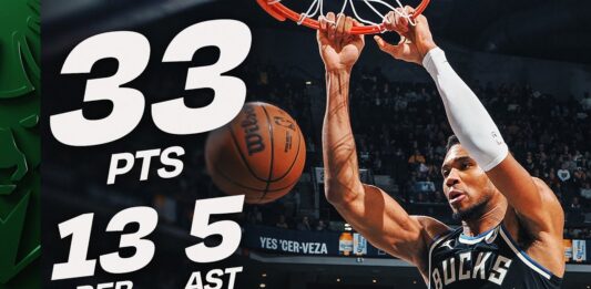 Wyniki NBA: Giannis na zwycięstwo, świetni Jokić i Towns, popis tercetu Rockets