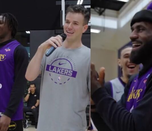 NBA: LeBron James świętował 41. urodziny. Tak go zaskoczyli na treningu