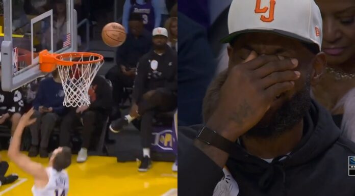 NBA: On się sam zablokował! LeBron nie mógł wytrzymać ze śmiechu