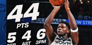 Wyniki NBA: 44 punkty Edwardsa i 42 punkty Browna. Dobre minuty z ławki Sochana