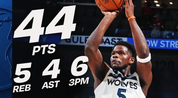 Wyniki NBA: 44 punkty Edwardsa i 42 punkty Browna. Dobre minuty z ławki Sochana