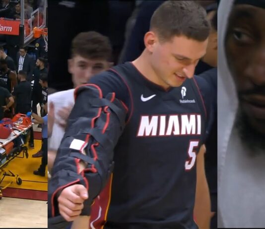NBA: Koszmarny upadek gracza Heat! Źle to wyglądało!