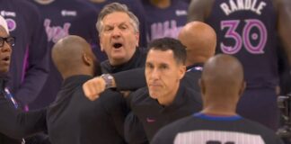 NBA: Trener Timberwolves wyrzucony z meczu po 6 minutach! Tylko czy to na pewno on zawinił?