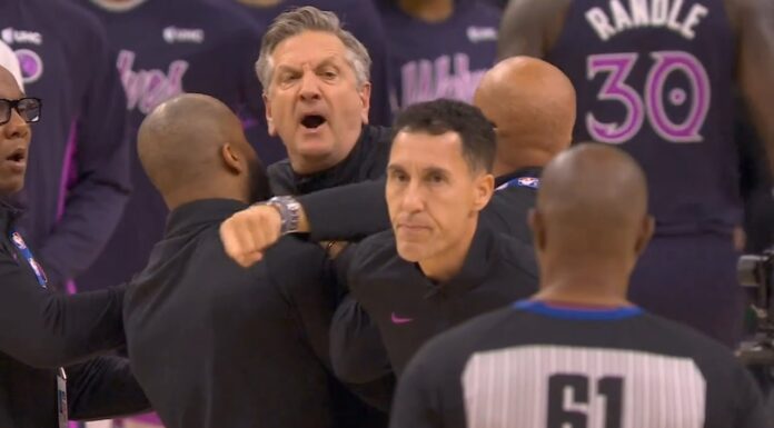 NBA: Trener Timberwolves wyrzucony z meczu po 6 minutach! Tylko czy to na pewno on zawinił?