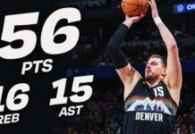 Wyniki NBA: 56 punktów i triple-double Jokicia! Rockets zdominowali Lakers