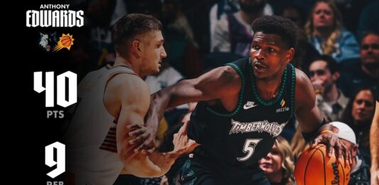 Wyniki NBA: Rekord kariery Harpera i triple-double Derika Queena. 40 punktów Edwardsa