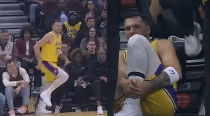 NBA: Doncić spadł z podwyższonego parkietu i doznał kontuzji! Będzie z tego afera?