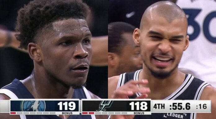 Wyniki NBA: Lakers bez Doncicia, kolejna porażka mistrzów, 55 punktów Edwardsa