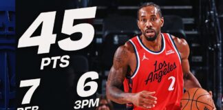 NBA: 45 punktów Kawhia! Błysk Powella zatrzymał Pistons, świetny Maxey