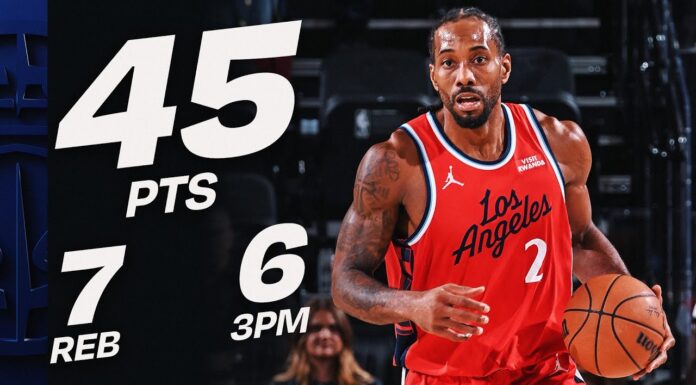 NBA: 45 punktów Kawhia! Błysk Powella zatrzymał Pistons, świetny Maxey