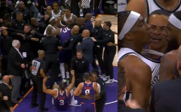 NBA: Dillon Brooks znowu sprowokował?! Przepychanka na koniec meczu