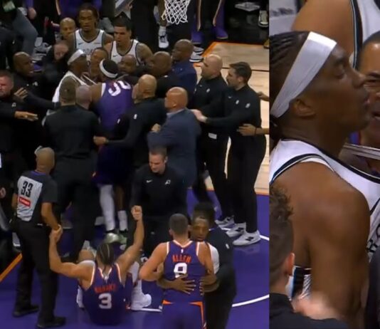 NBA: Dillon Brooks znowu sprowokował?! Odepchnięcie debiutanta spowodowało większą przepychankę