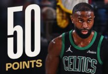 Wyniki NBA: 50 punktów Jaylena Browna! Maxey zatrzymał Knicks, udany powrót Curry’ego