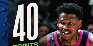 Wyniki NBA: Rekordowe zwycięstwo Nuggets. Lakers rządzą w Los Angeles. 40 punktów Edwardsa