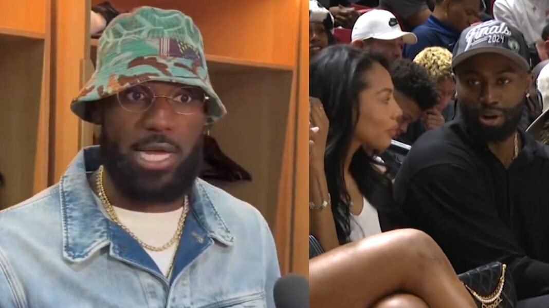 lebron james jaylen brown