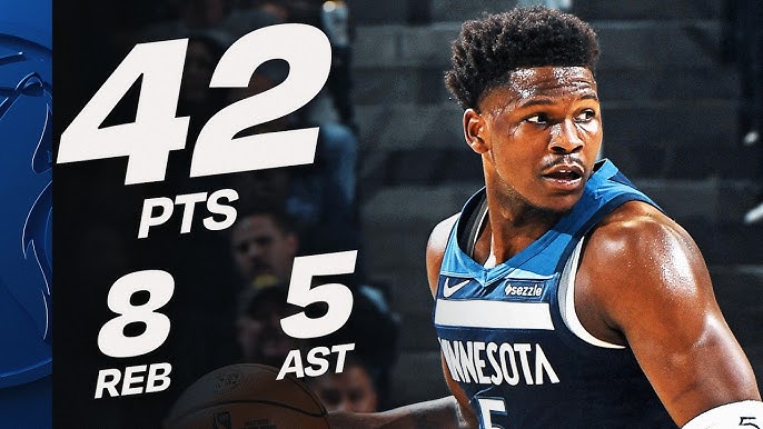 Wyniki NBA: 42 punkty Edwardsa! Durant zapewnia zwycięstwo Houston Rockets