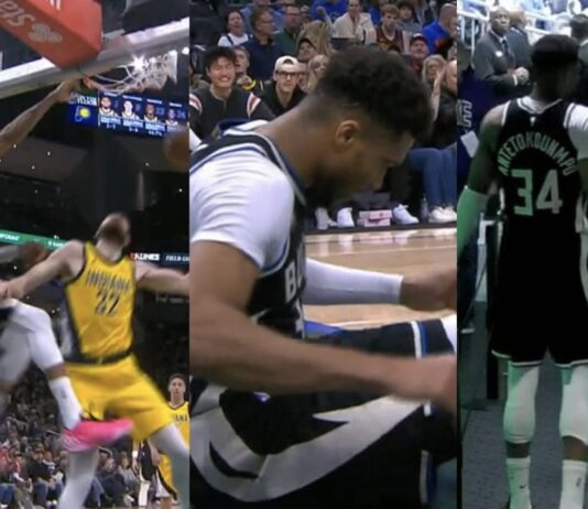 NBA: Giannis źle upadł i zabronili mu grać dalej. Może to jednak nic poważnego?