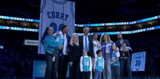 NBA: Zastrzeżony numer Curry’ego. Towarzyszyli mu synowie