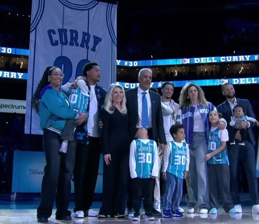 NBA: Zastrzeżony numer Curry’ego. Towarzyszyli mu synowie