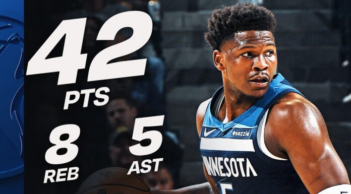 Wyniki NBA: 42 punkty Edwardsa! Durant zapewnia zwycięstwo Houston Rockets