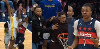 NBA: Rozgrywający Warriors z mega wsadem! Steph Curry w szoku