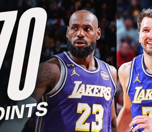 Wyniki NBA: 70 punktów duetu Doncić-James! Wpadki Rockets i Nuggets, Celtics miażdżą Warriors