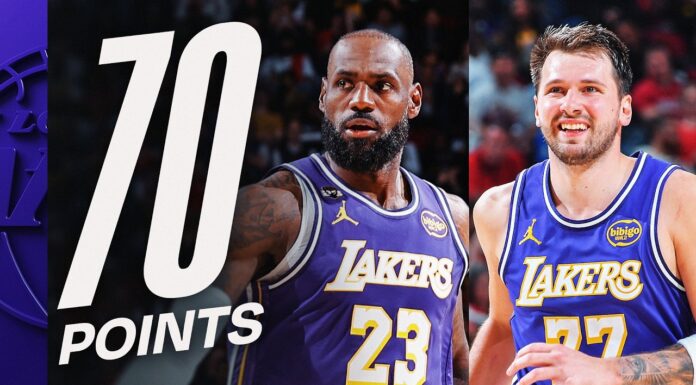 Wyniki NBA: 70 punktów duetu Doncić-James! Wpadki Rockets i Nuggets, Celtics miażdżą Warriors