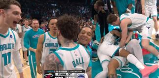Wyniki NBA: Szalona dogrywka i zwycięski blok w Charlotte, koniec sezonu Heat! Spurs poznali rywala