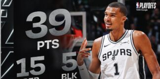 Wyniki NBA: 39 punktów Victora Wembanyamy, New York Knicks krok od awansu