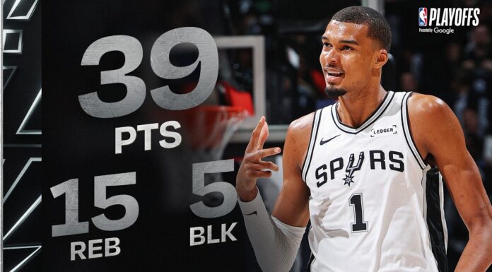 Wyniki NBA: 39 punktów Victora Wembanyamy, New York Knicks krok od awansu