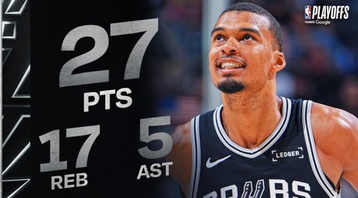 Wyniki NBA: Dominacja Victora Wembanyamy. Spurs krok od awansu