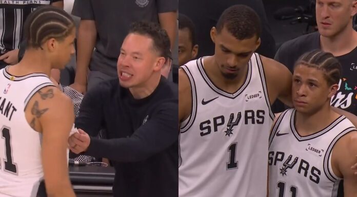 NBA: Oczy debiutanta Spurs mówiły wszystko. Po tym, co zrobił, był bliski płaczu