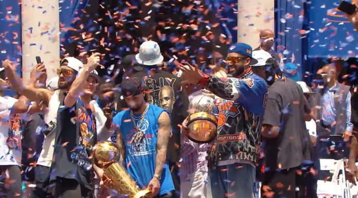 NBA: Mistrzowska parada w Nowym Jorku! Zobacz najlepsze ujęcia, sytuacje i przemówienia