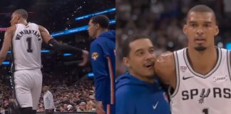 NBA: Jeremy Sochan prowokował Wembanyamę. Media i kibice to zauważyli