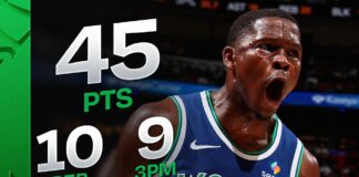 Wyniki NBA: 45 punktów Edwardsa! Przegrany debiut Giannisa. Warriors bez szans
