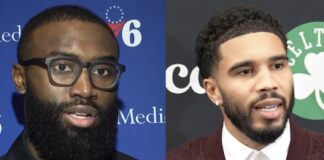 NBA: Jaylen Brown znów zaczepia Jaysona Tatuma!
