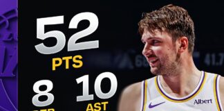 Wyniki NBA: 52 punkty Doncicia! Pierwsza porażka 76ers. Okropna kontuzja Jalena Williamsa