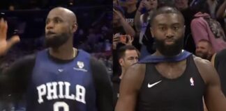 NBA: Tak wyglądają 76ers z LeBronem i Brownem! Magia! (WIDEO)